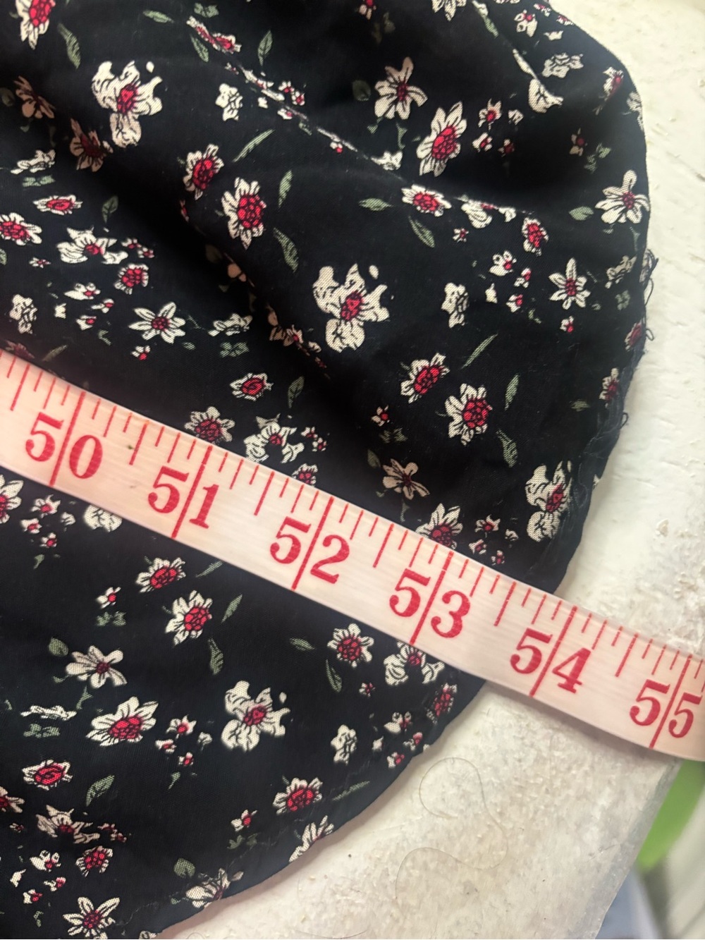 Natural Life Black Ditsy Floral Smocked Bodice Maxi Dress Boho Size Medium - Picture 4 of 8